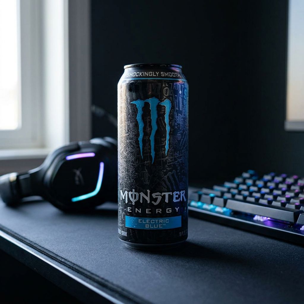 Monster Energy Eléctrico Azul