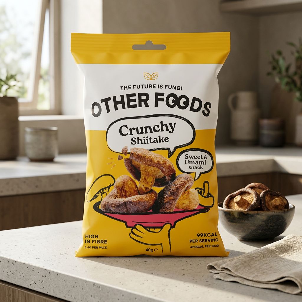 Otros Alimentos Crujientes Chips de Setas Shiitake