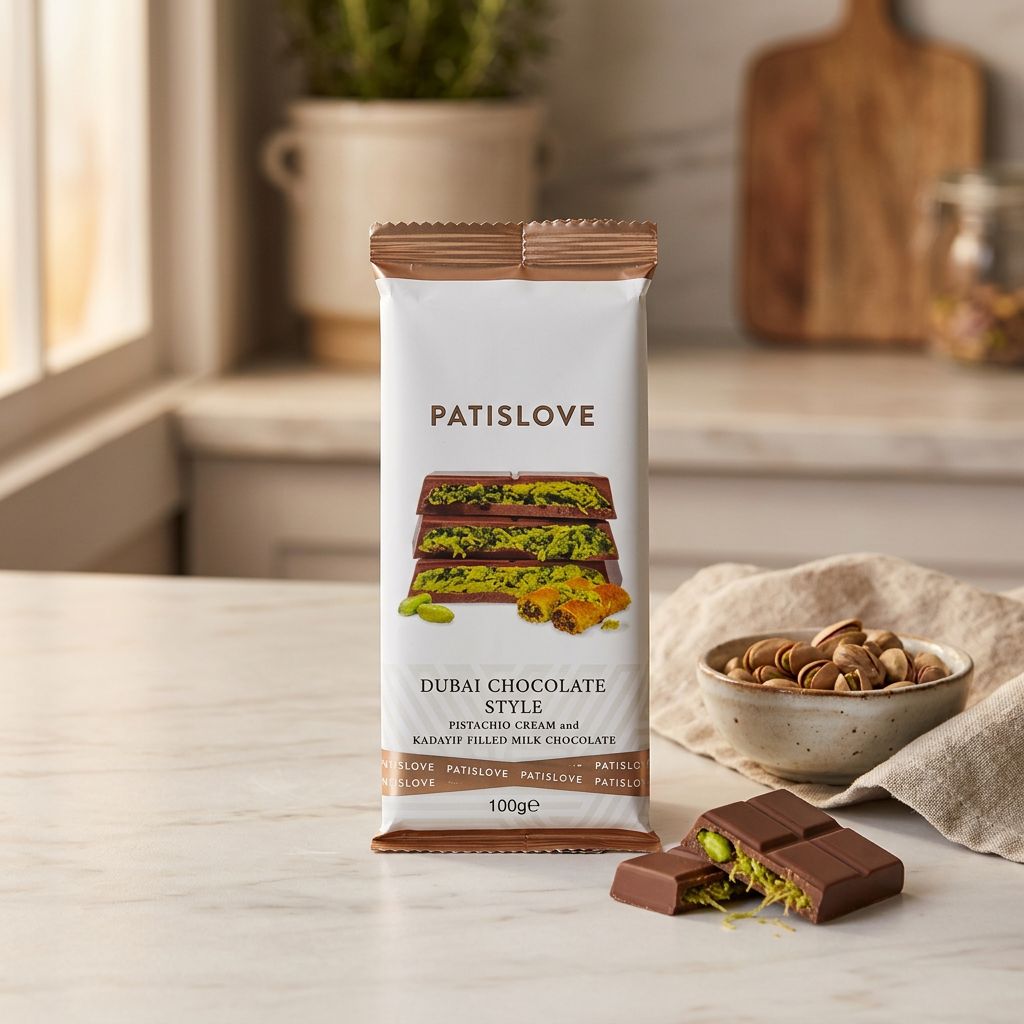Patislove Dubai Chocolate con Leche Pistacho y Kadayif