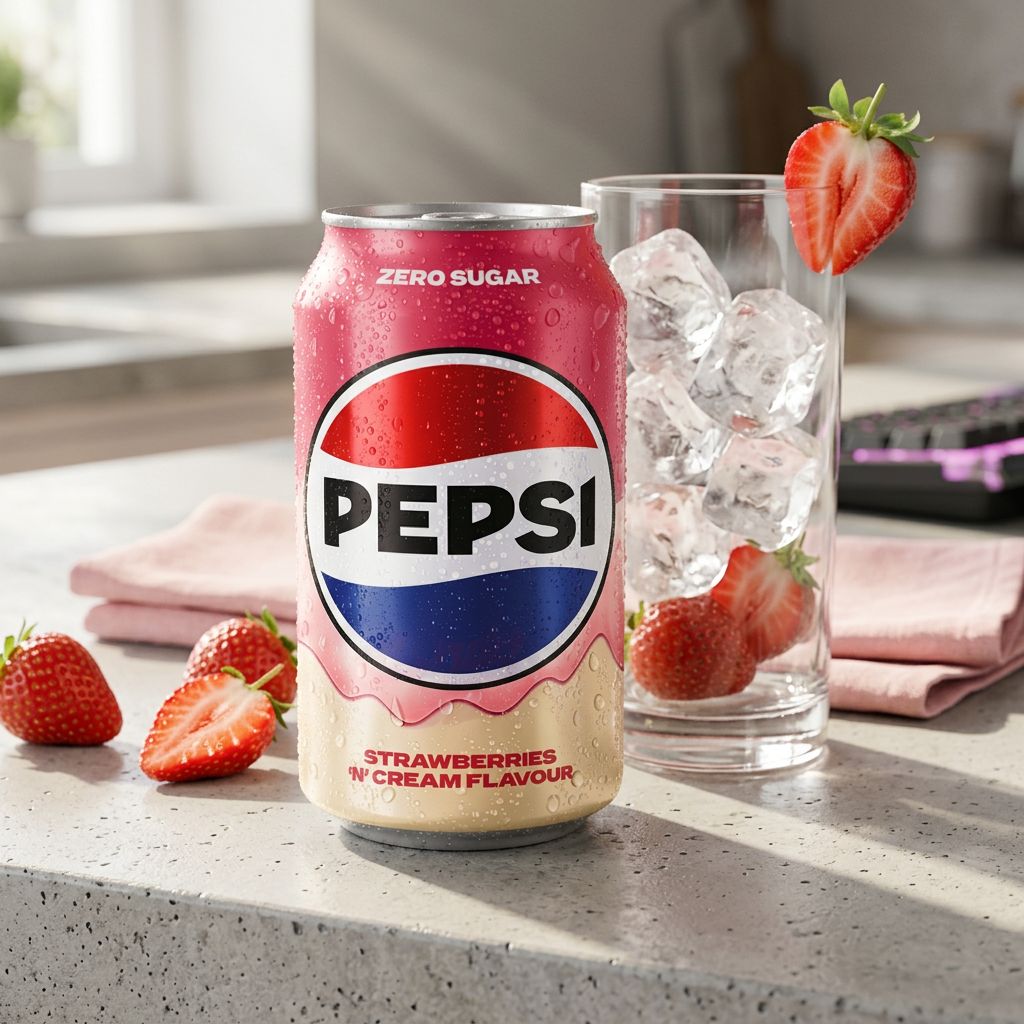 Pepsi Zero Azúcar Fresa & Nata