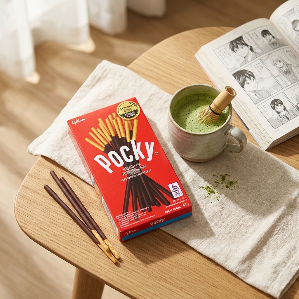 Pocky Chocolate Glico, biscuits japonais enrobés de chocolat, format import, disponible sur My American Shop