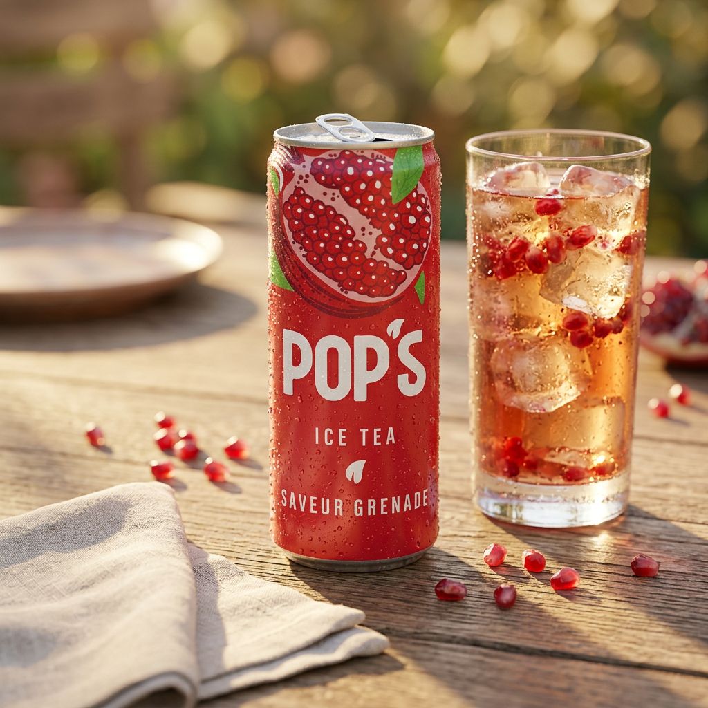 Pop's Ice Tea Granada Lata
