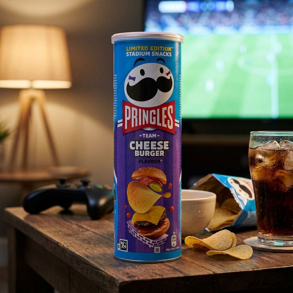 Pringles Stadium Snacks Sabor Hamburguesa con Queso