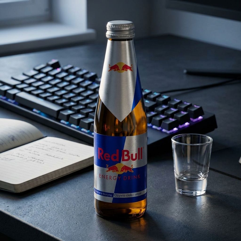 Red Bull Energy Drink Botella de cristal Original