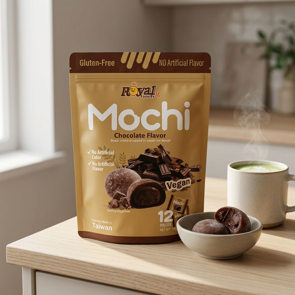 Mochi de chocolate de la familia real