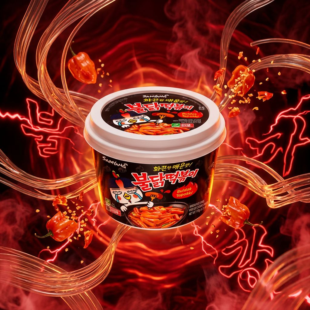 Samyang Buldak Dangmyeon Original, vermicelles épicés coréens sauce piment habanero, disponible sur My American Shop
