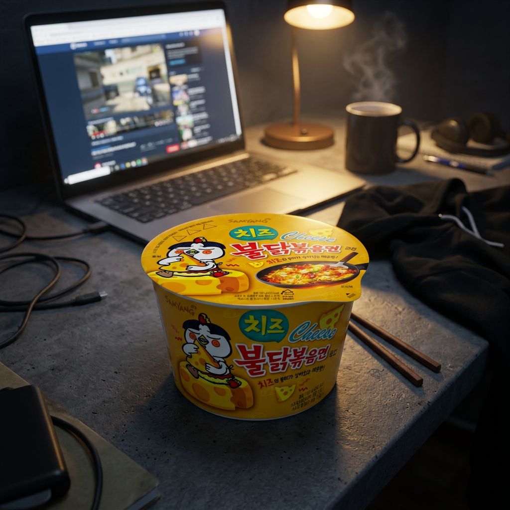 Samyang Ramen Bowl Pollo Picante con Queso Grande