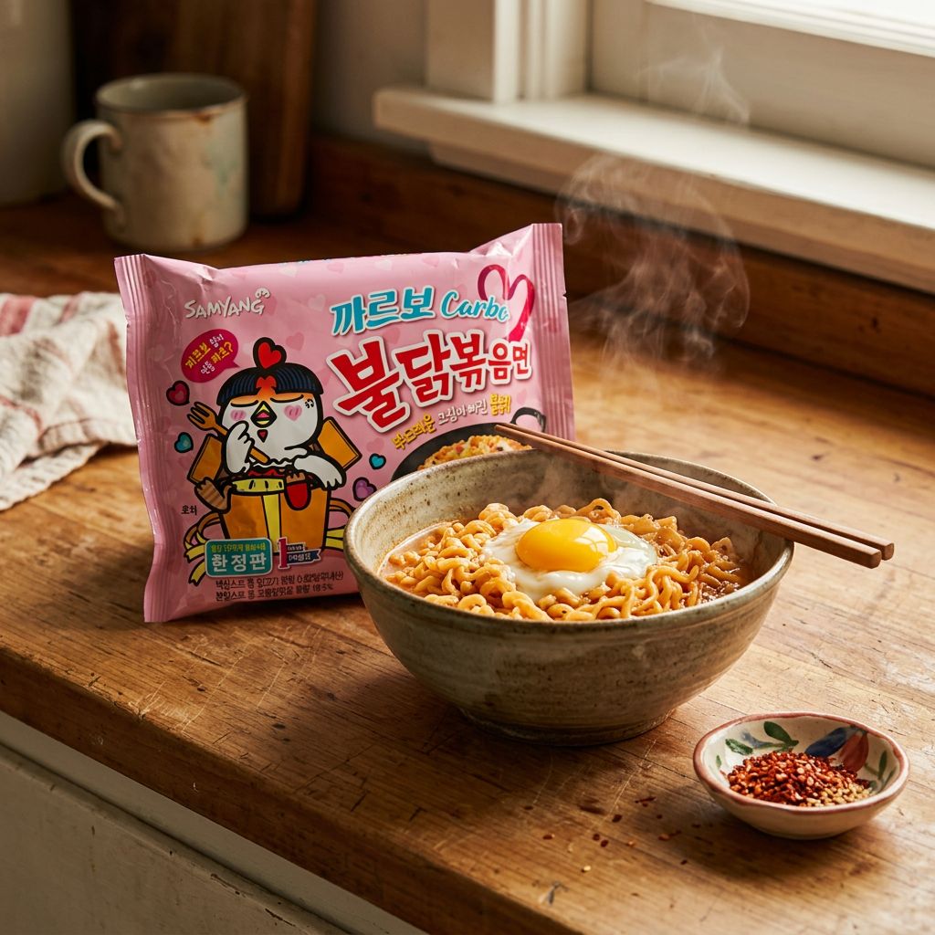 Display  Samyang Ramen Hot Chicken Carbo x5
