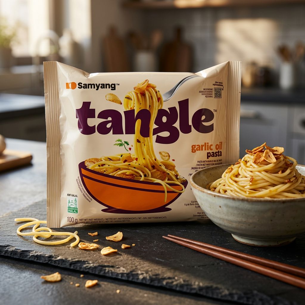 Samyang Tangle Pasta con Aceite de Ajo