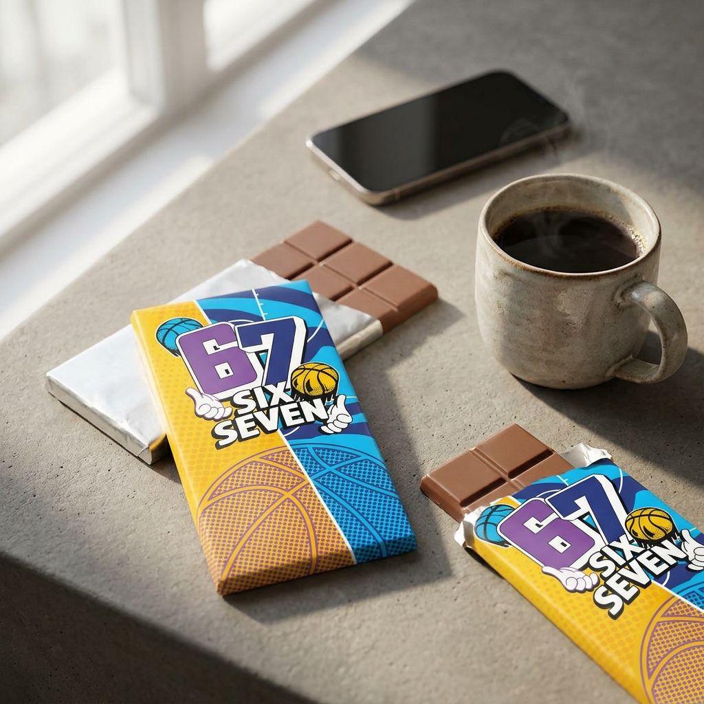 Six Seven Milk Chocolate, tablette chocolat au lait premium inspiration Dubai, importée aux USA, disponible sur My American Shop