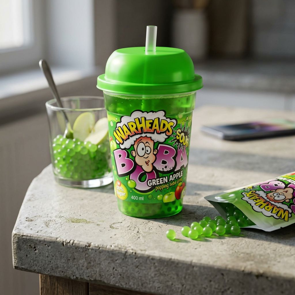 Warheads Boba Manzana Verde Ácida