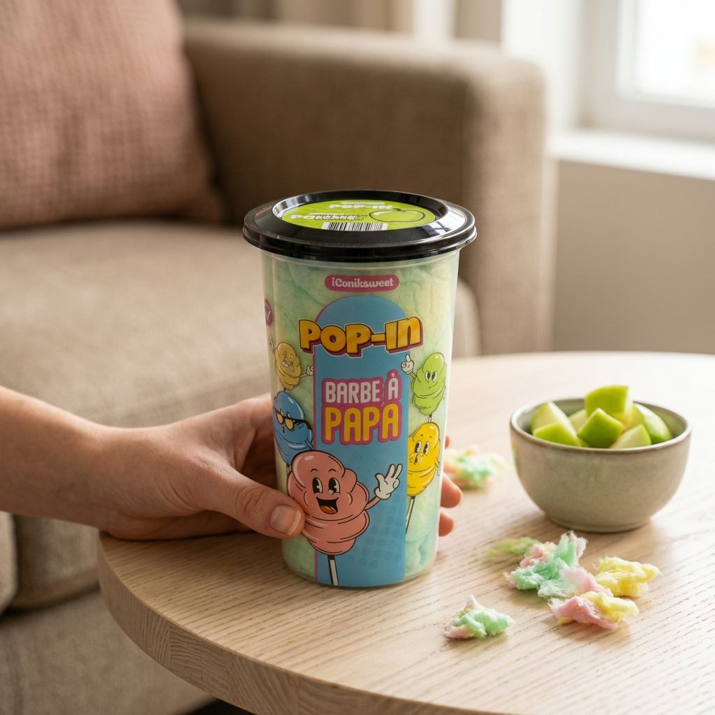 iConiksweet Pop In Algodón de azúcar sabor Manzana