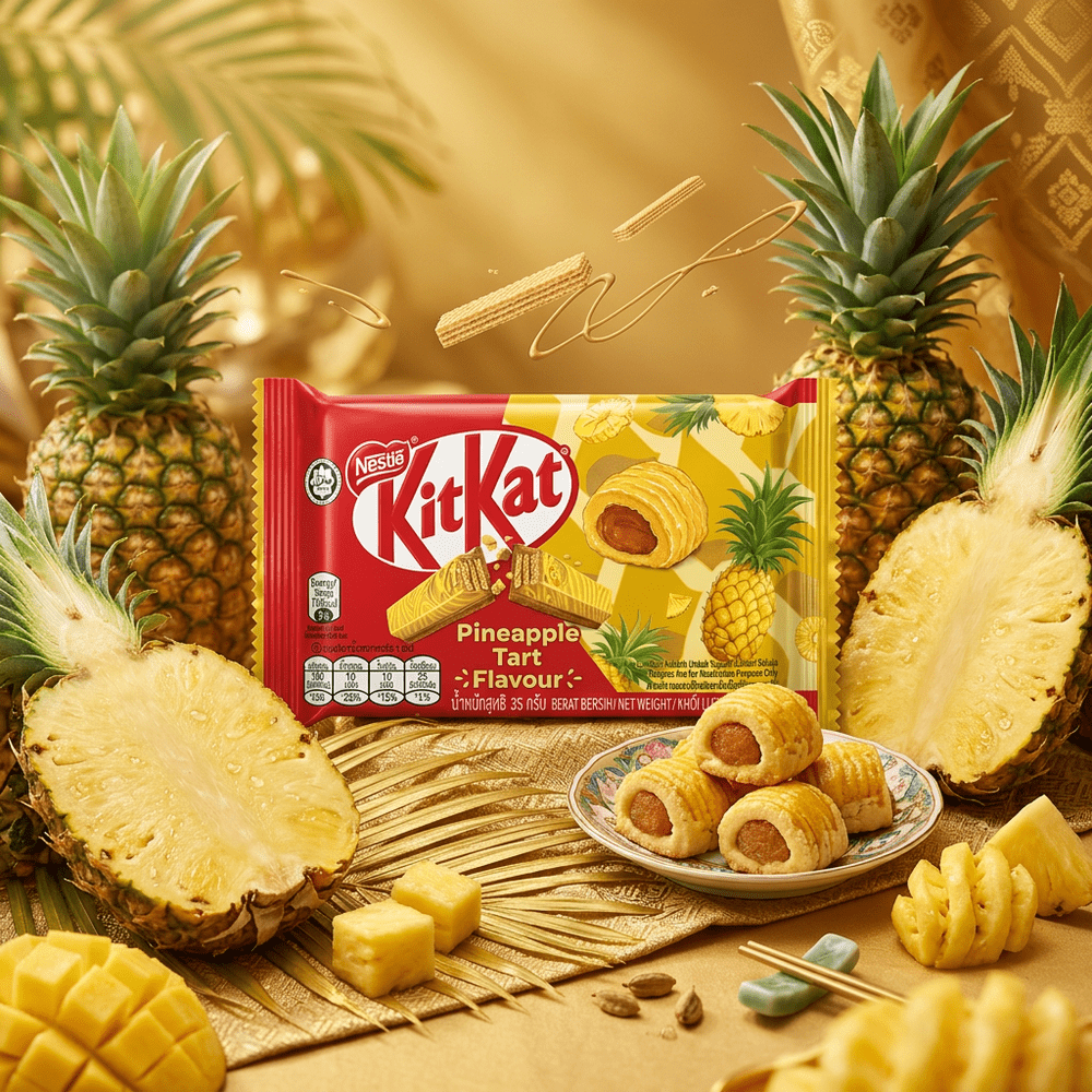 Tarta de piña Kit Kat