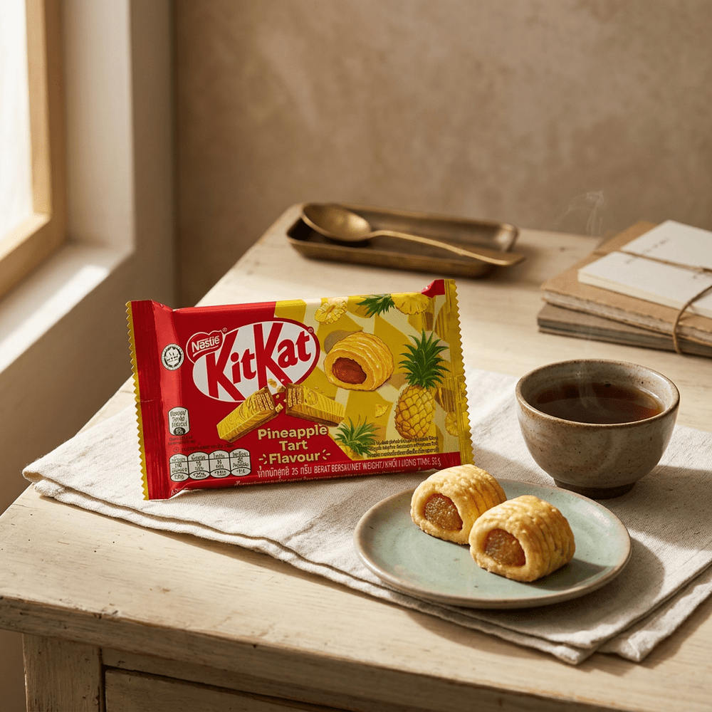 Tarta de piña Kit Kat