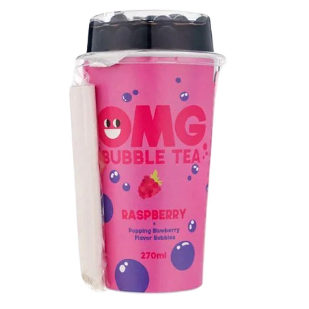 OMG Bubble Tea Raspberry and Blueberry