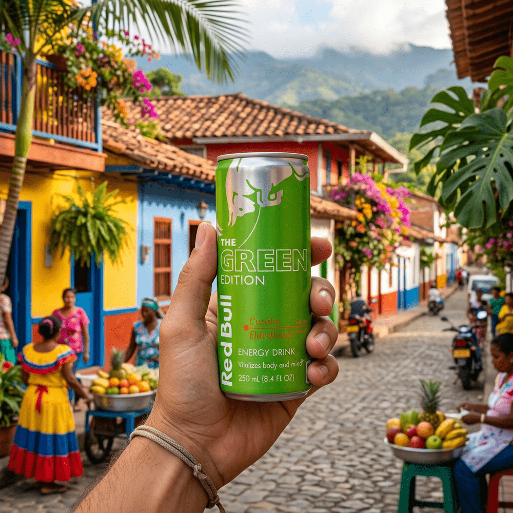 Red Bull Energy Drink Edición Verde Curuba y Saúco