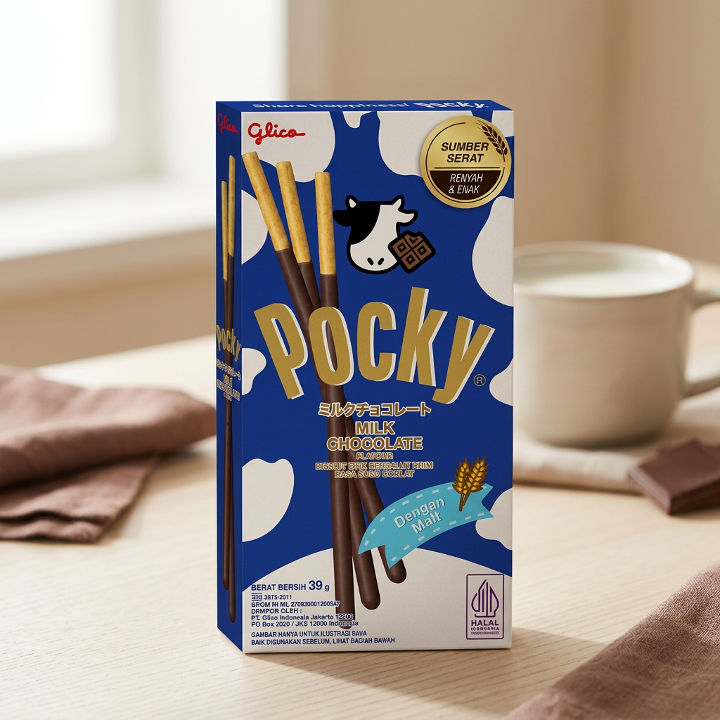 Pocky de chocolate con leche