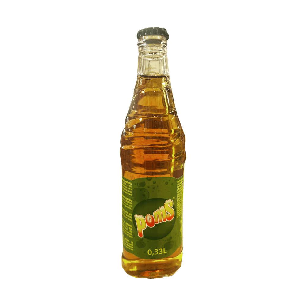 Poms Glass Bottle Apple - My American Shop