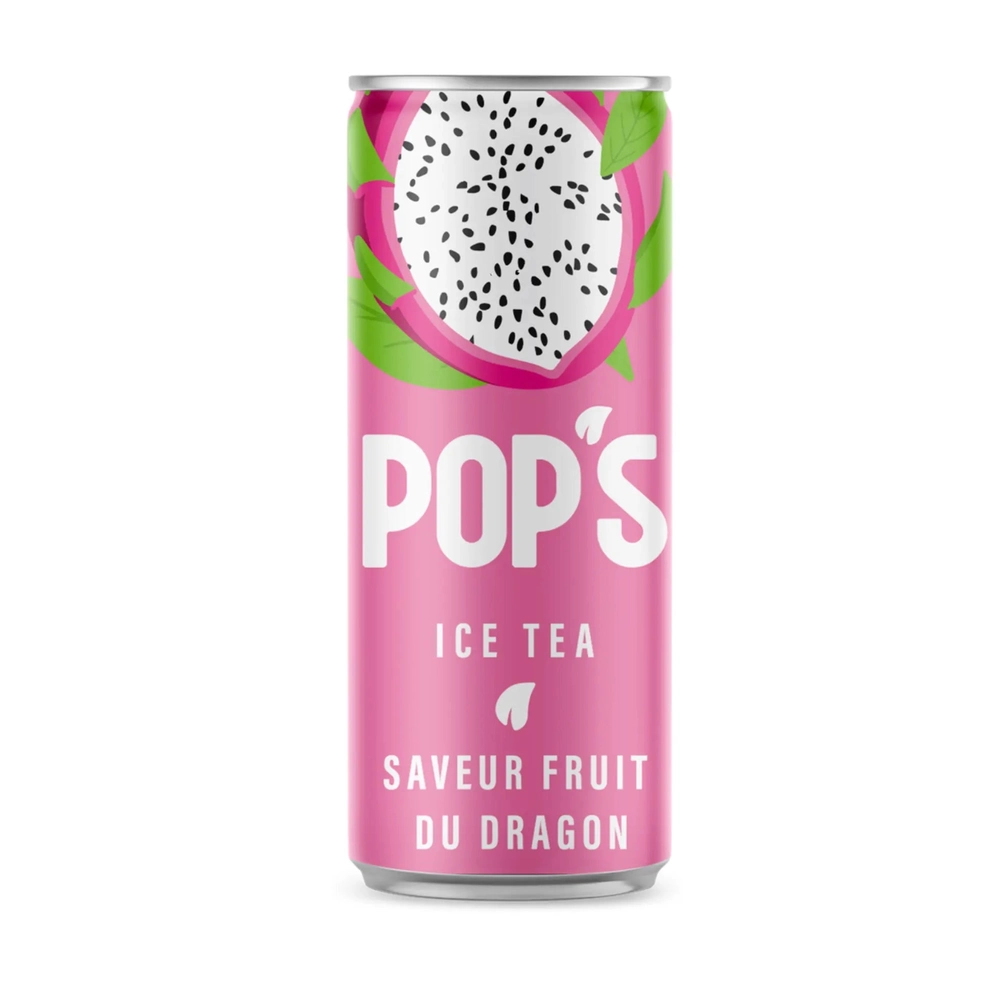 Pop's Ice Tea Fruta del Dragón Lata