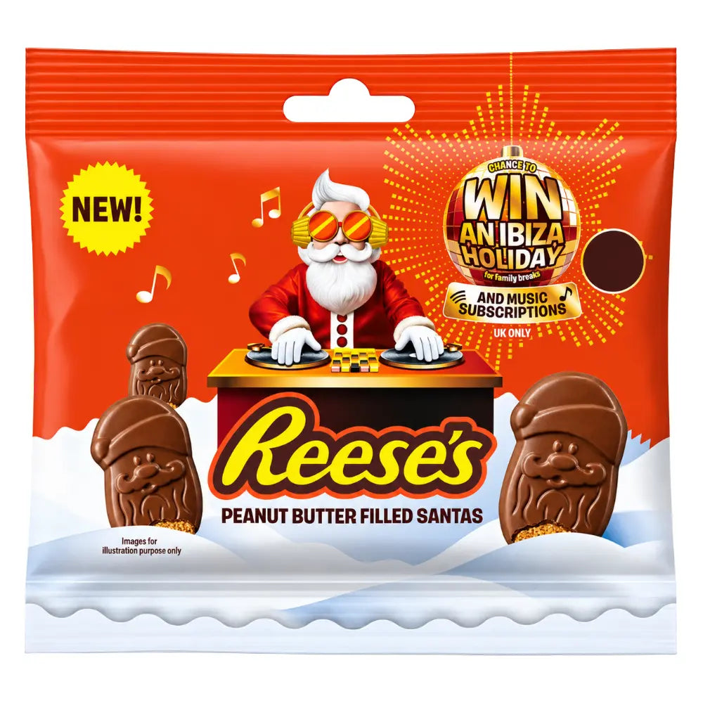 Bolsa de Santa Claus de Reese's con mantequilla de cacahuete