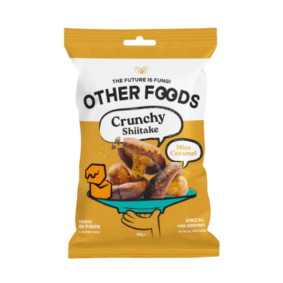 Otros Alimentos Chips Crujientes de Champiñones Shiitake con Caramelo de Miso