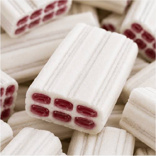 Ladrillos de fresa y nata Vidal