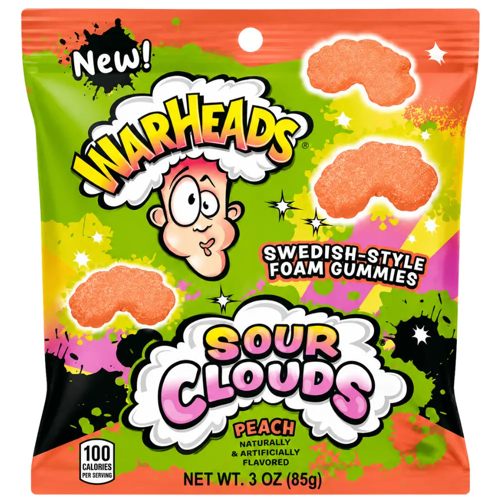 Nubes ácidas de melocotón Warheads