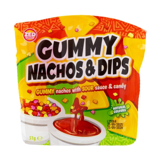 Zed Candy Nachos de goma y salsas