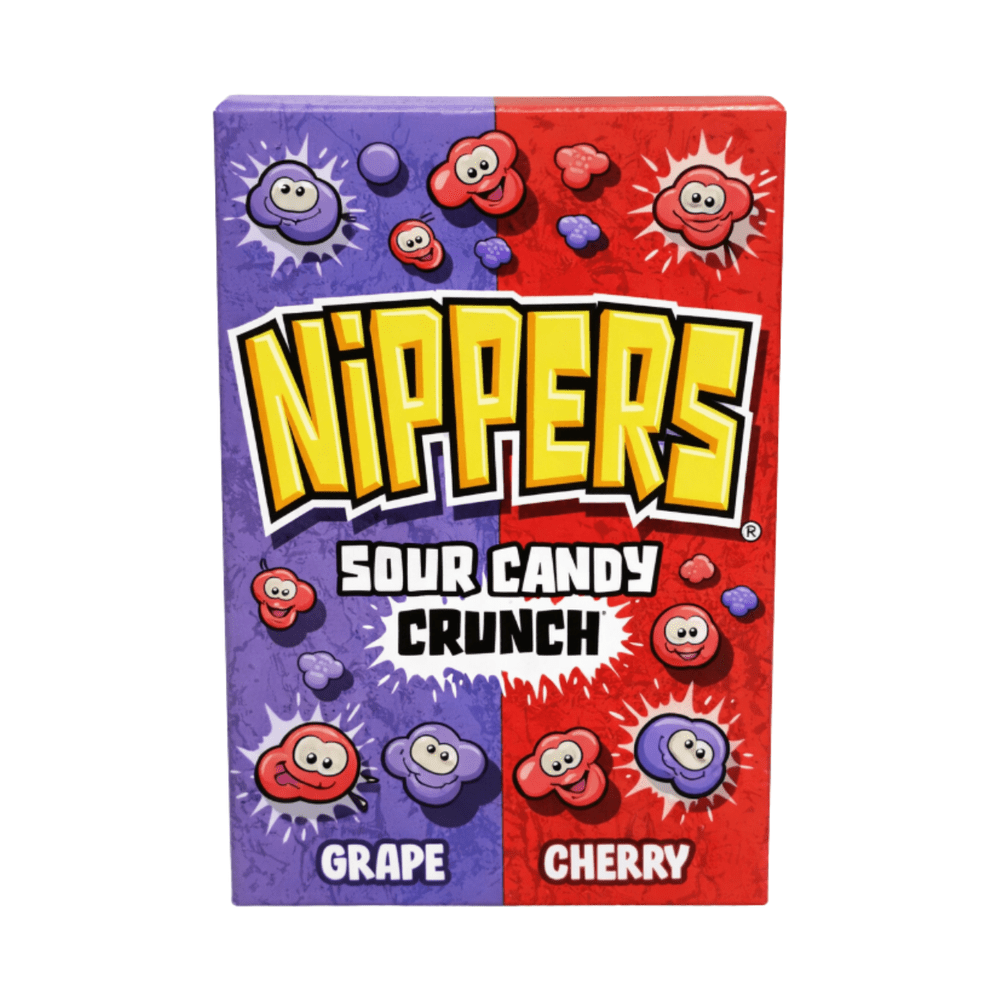 Nippers Sour Candy Crunch Grape  Cherry - My American Shop