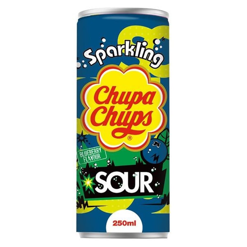 Chupa Chups Sparkling Sour Blueberry - My American Shop