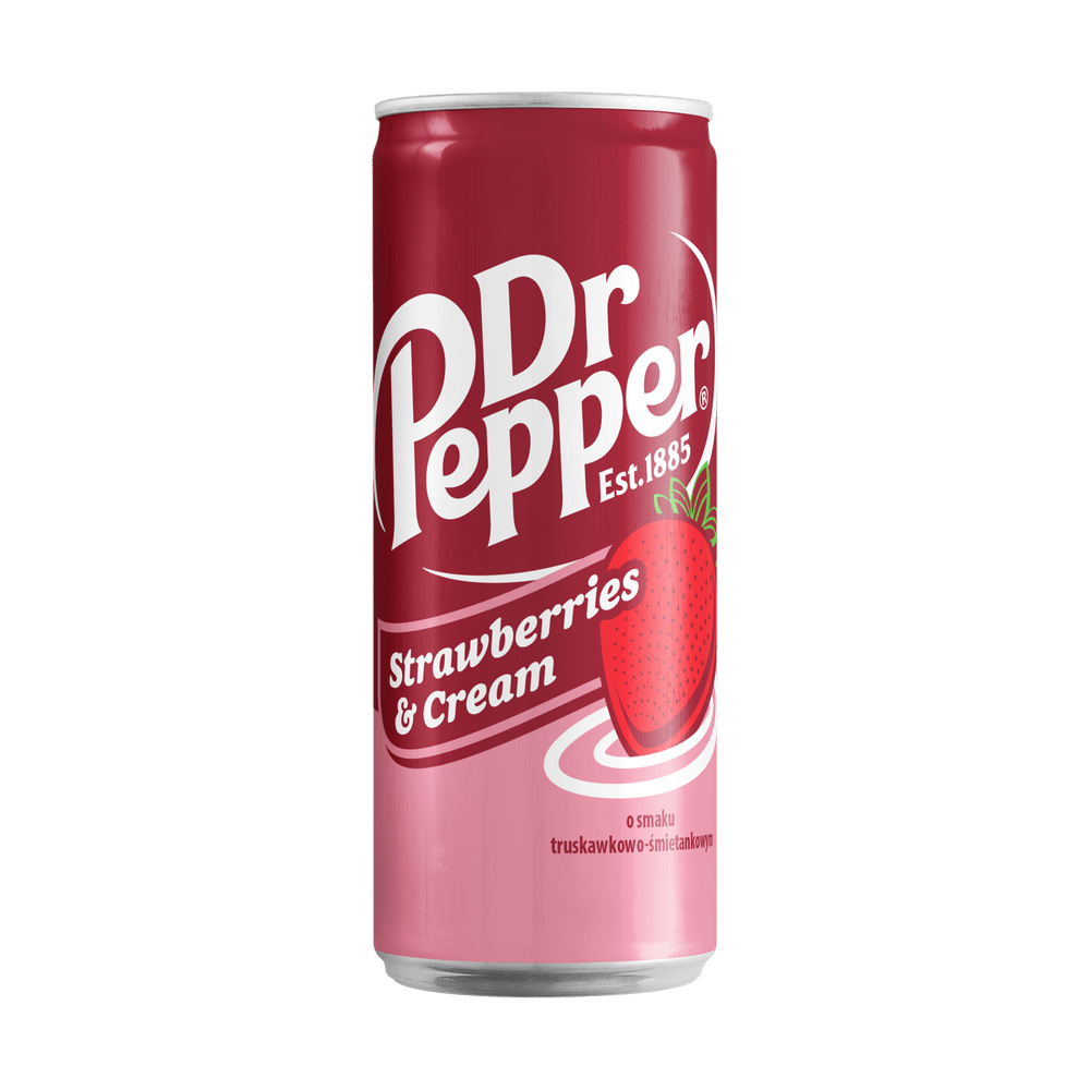 Dr Pepper Lata Slim Fresas con Crema