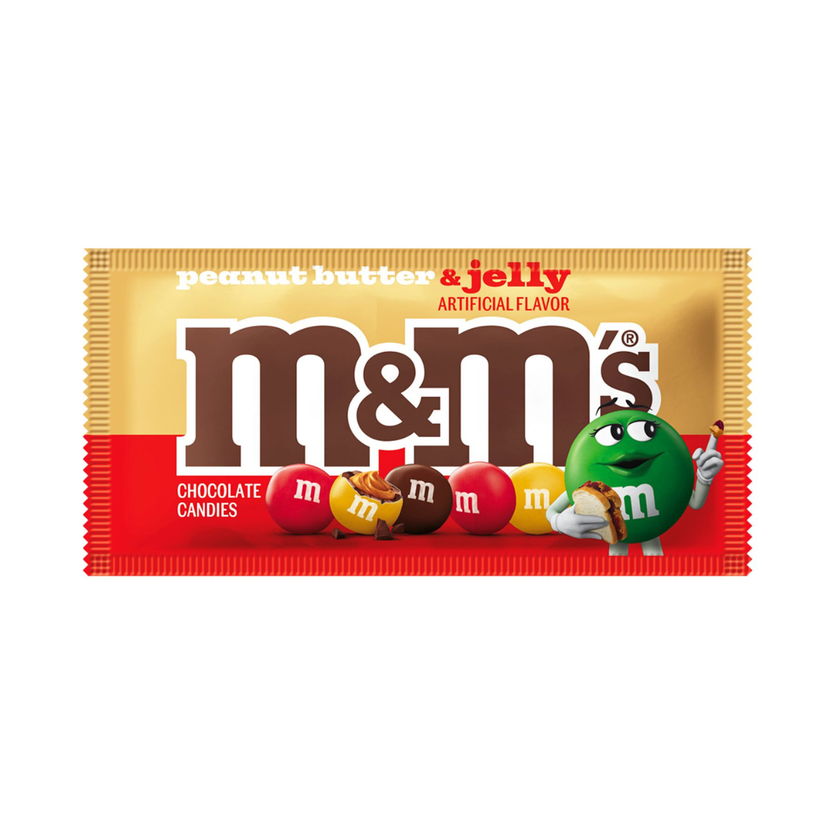 M&m's sabor mantequilla de maní y jalea
