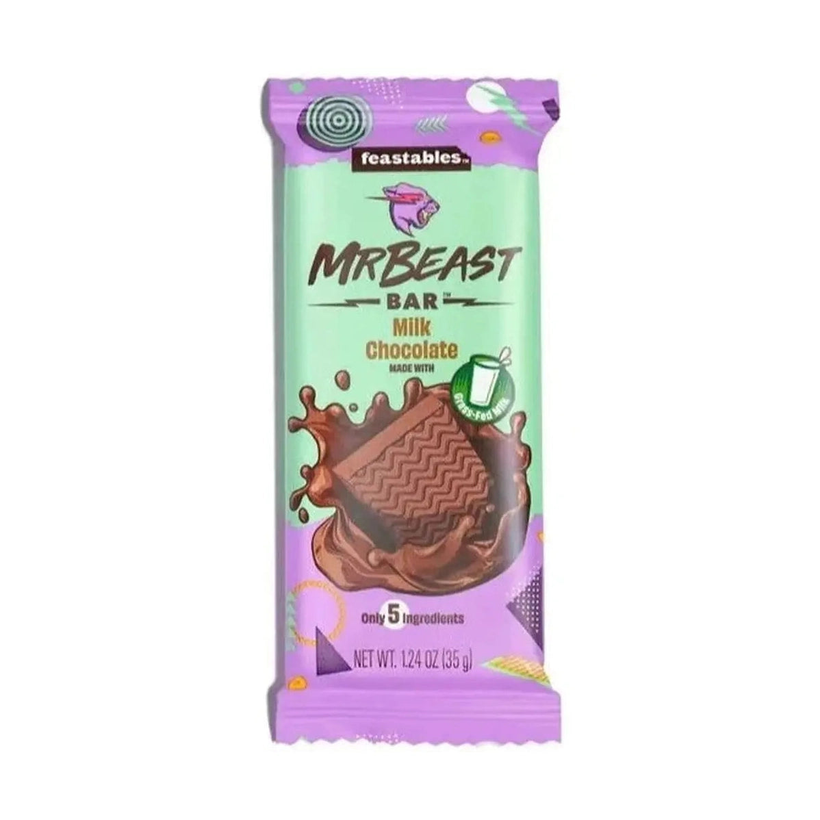 Barrita de chocolate con leche Mr Beast Feastables pequeña