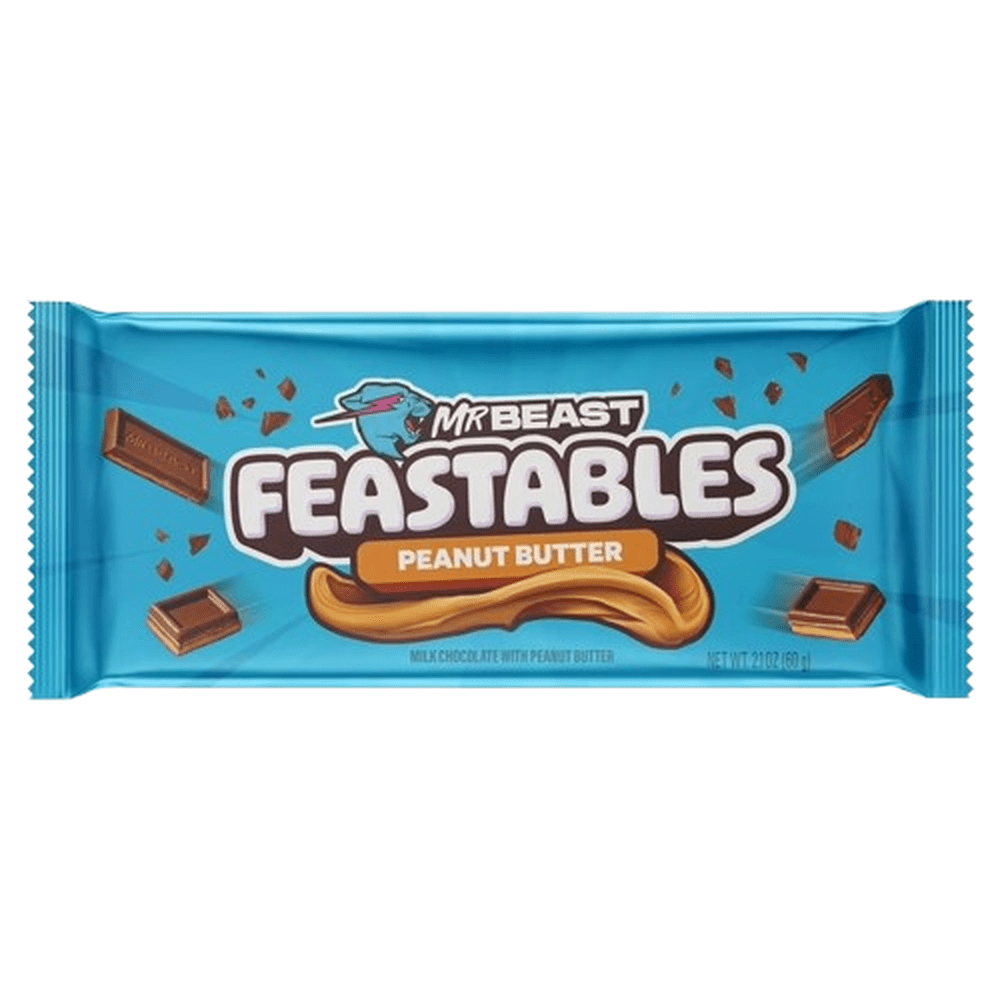 Mr Beast Feastables Chocolate con mantequilla de cacahuete