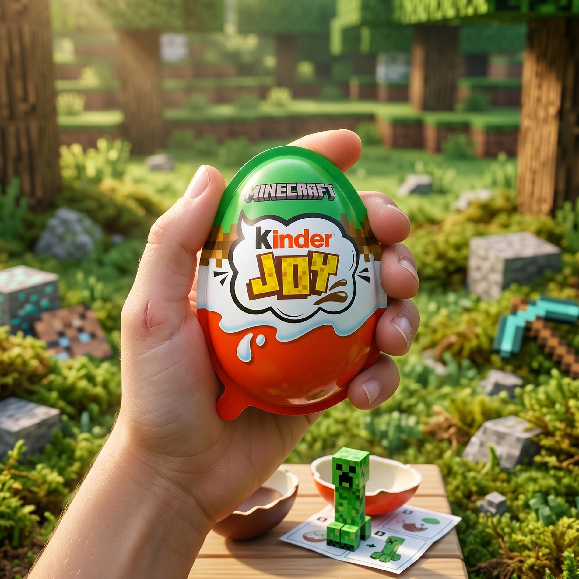 Paquete Kinder Joy Minecraft