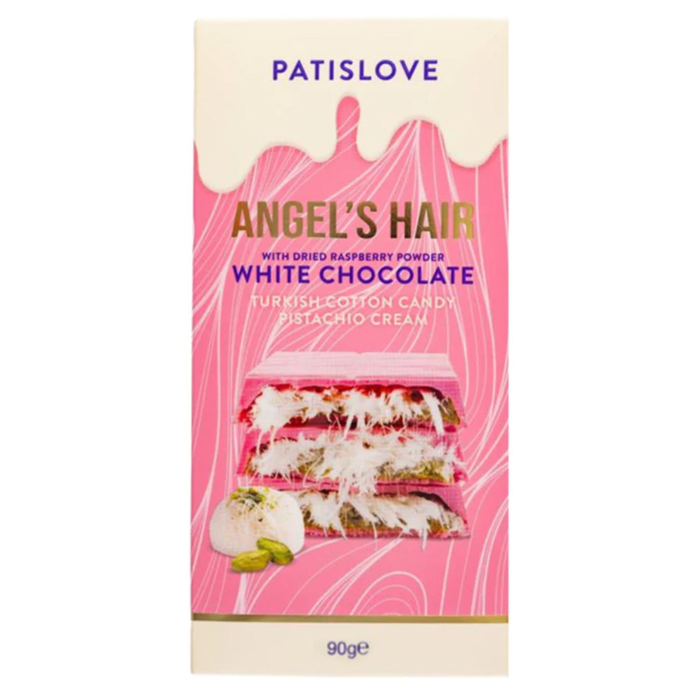 Patislove White Chocolate Raspberry Dubai Chocolate Angel's Hair