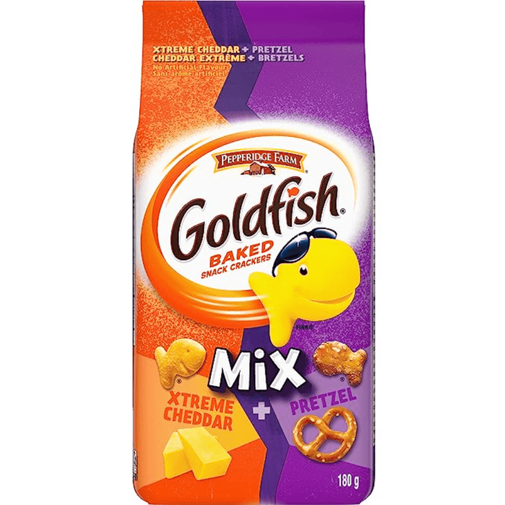 Pepperidge Farm Goldfish Xtreme Cheddar and Pretzel - My American Shop France