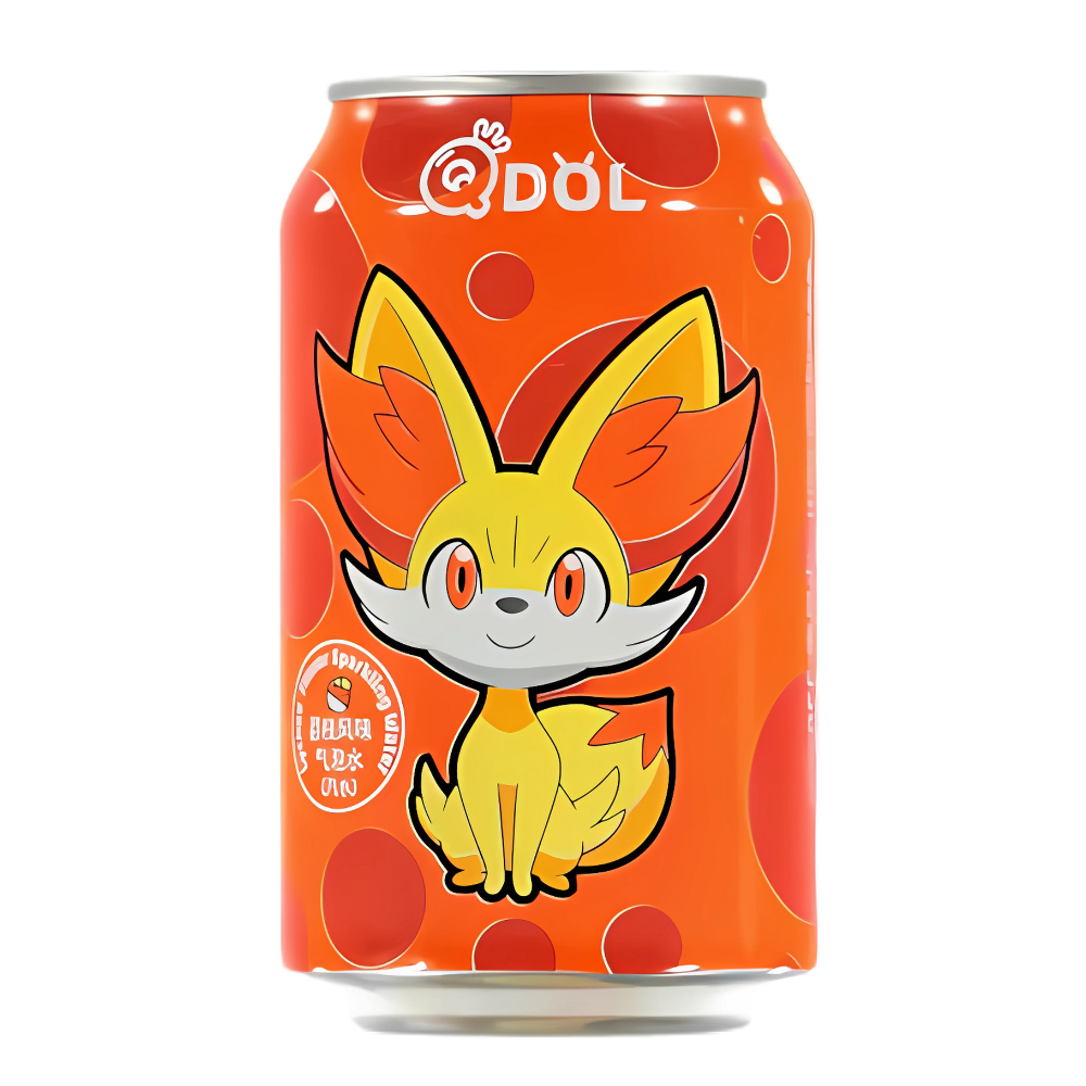 QDOL Pokemon Fennekin Lychee Flavoured Sparkling Water