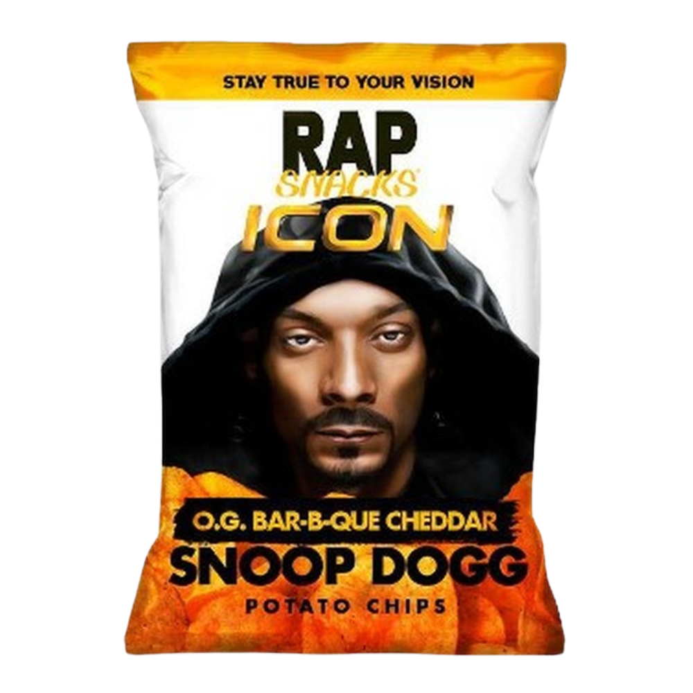Rap Snacks Chips Snoop Dogg BBQ & Cheddar