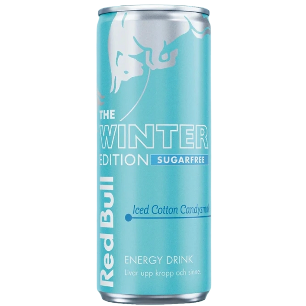 Red Bull The Winter Edition Sugarfree Iced Cotton Candy - My American Shop