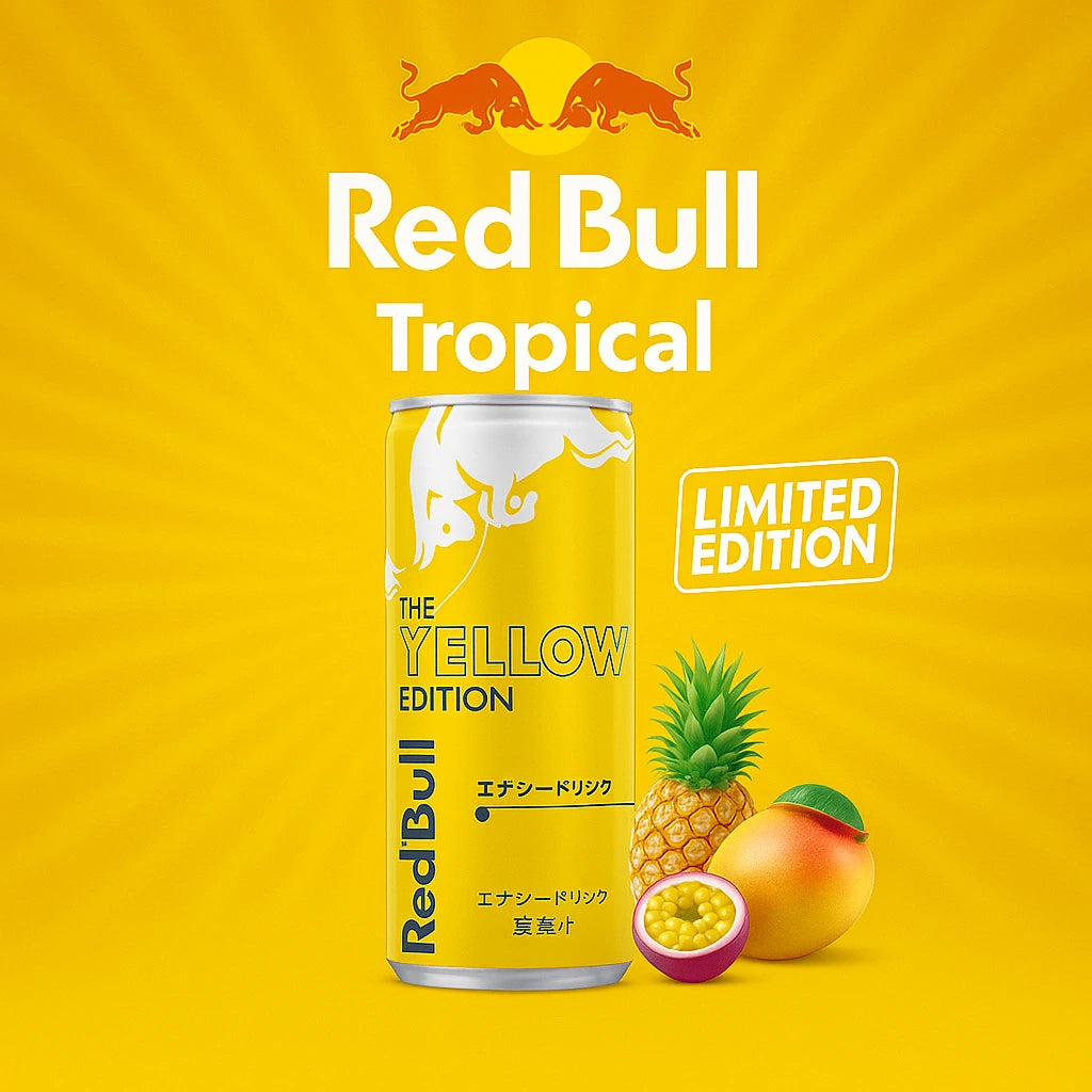 Red Bull Energy Drink Japan Yellow Edition - My American Shop