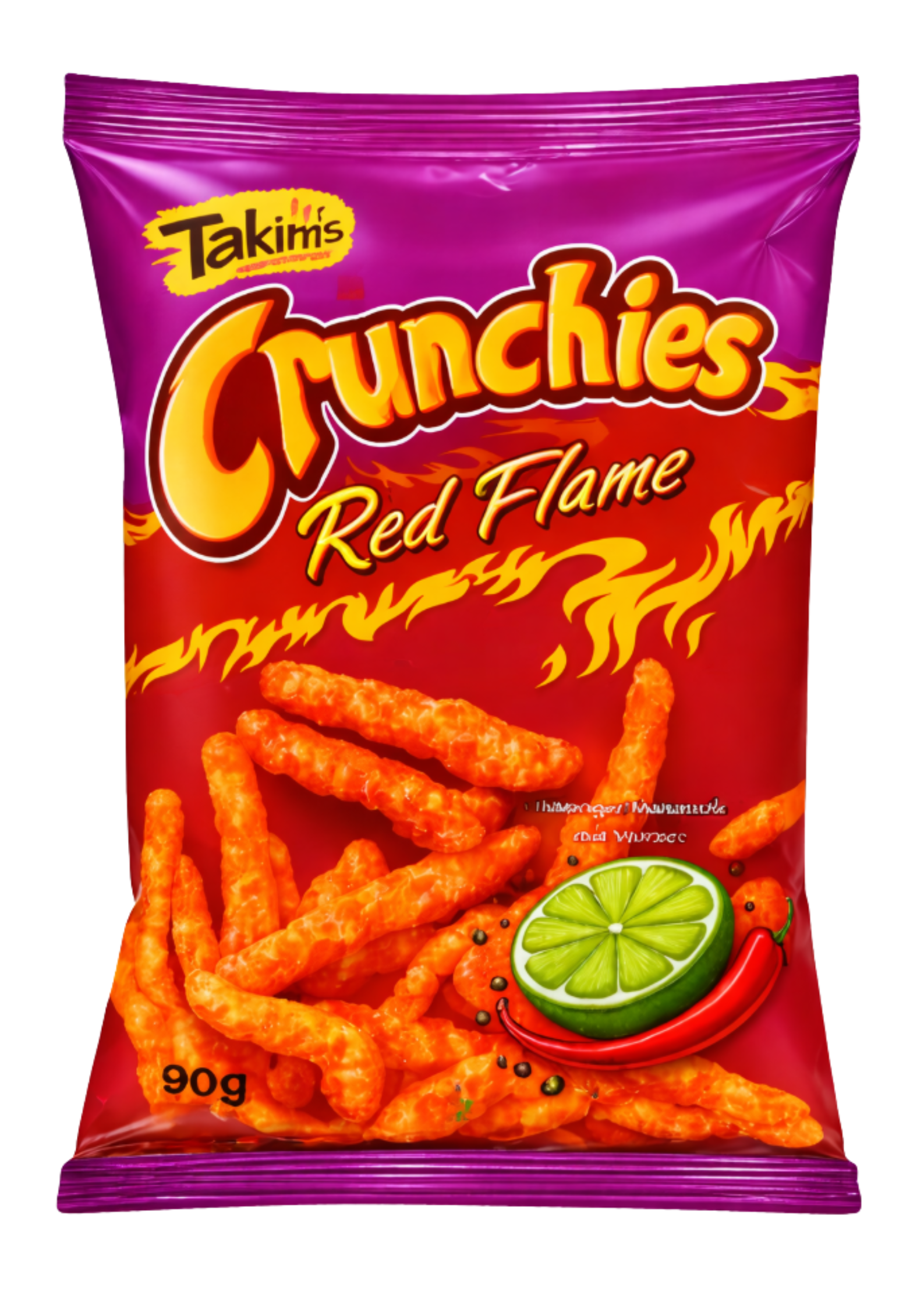 Takim's chunchies Red Flame Chili & Lime - My American Shop