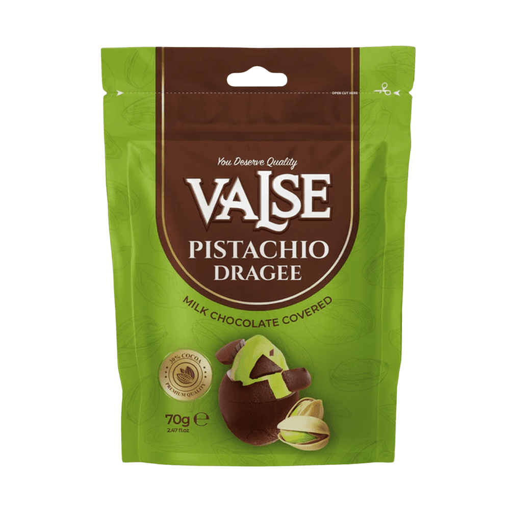 Vals Dragee Pistacho y Chocolate con Leche