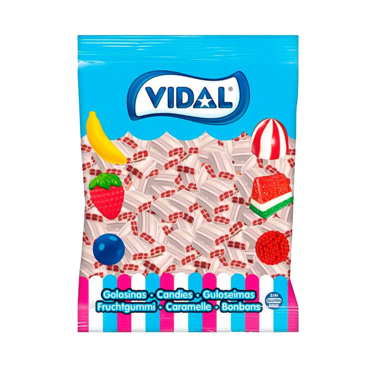 Vidal Bricks Strawberry & Cream - My American Shop