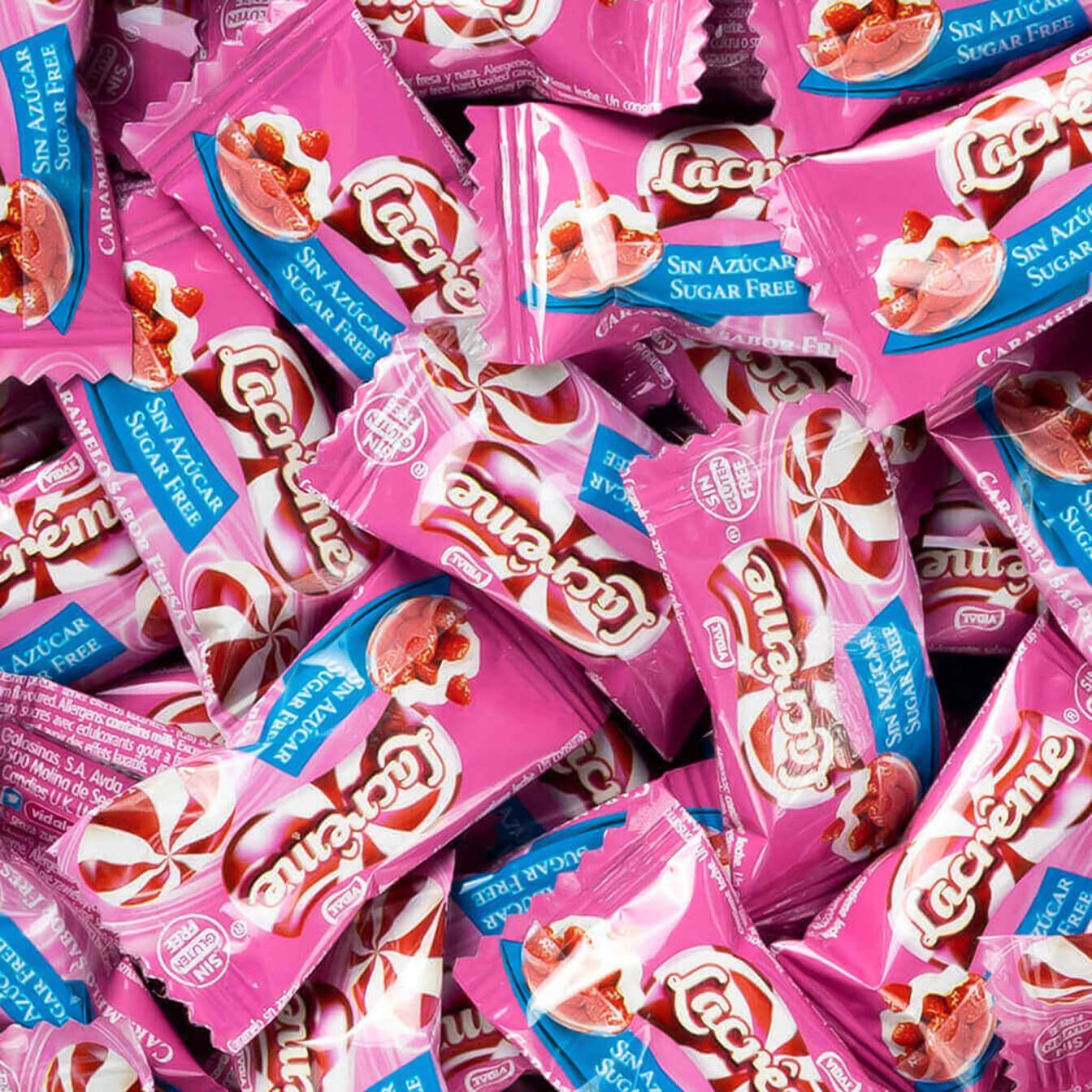 Vidal Lacrême Sugar Free Strawberry & Cream Small - My American Shop