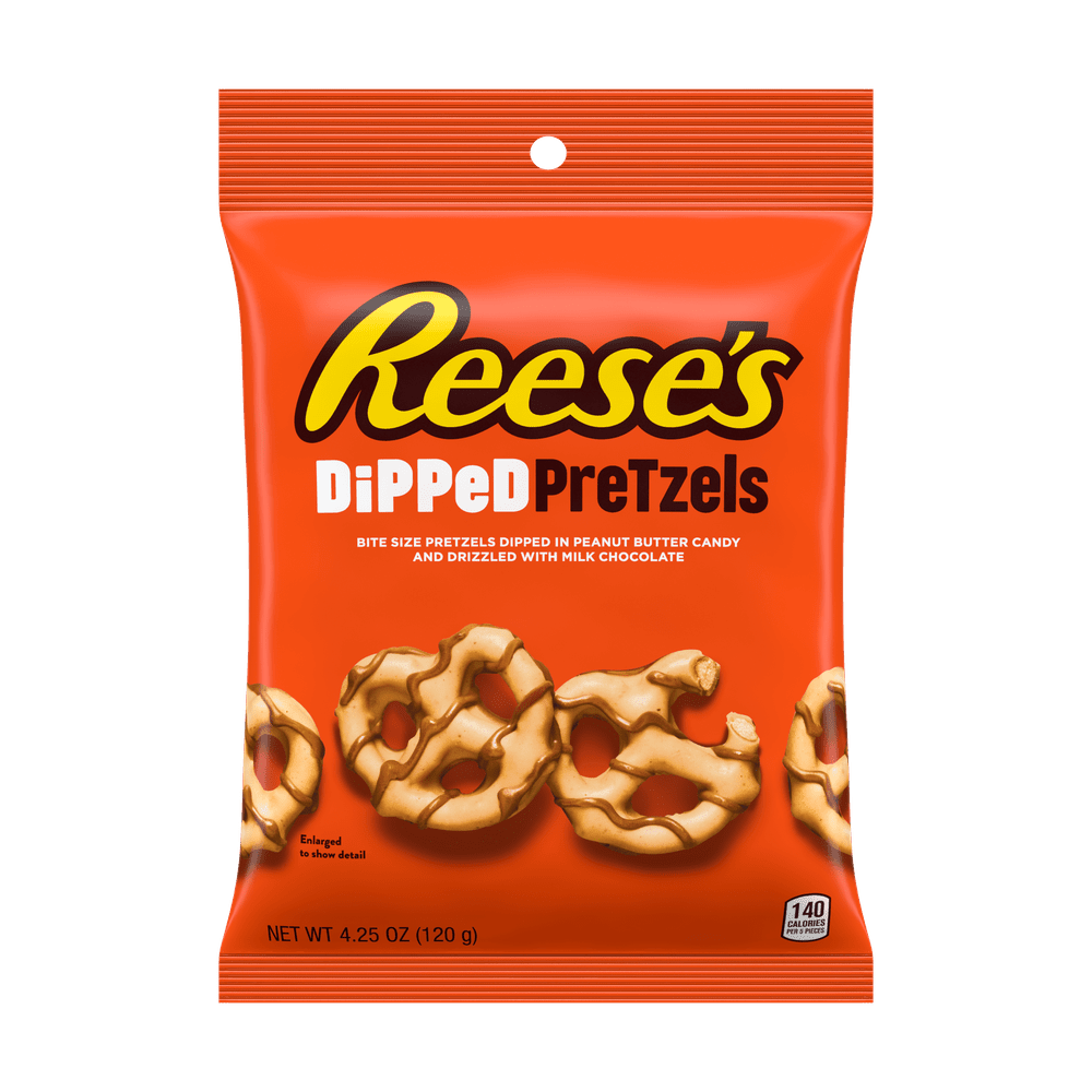 Pretzels de Reese's bañados en chocolate