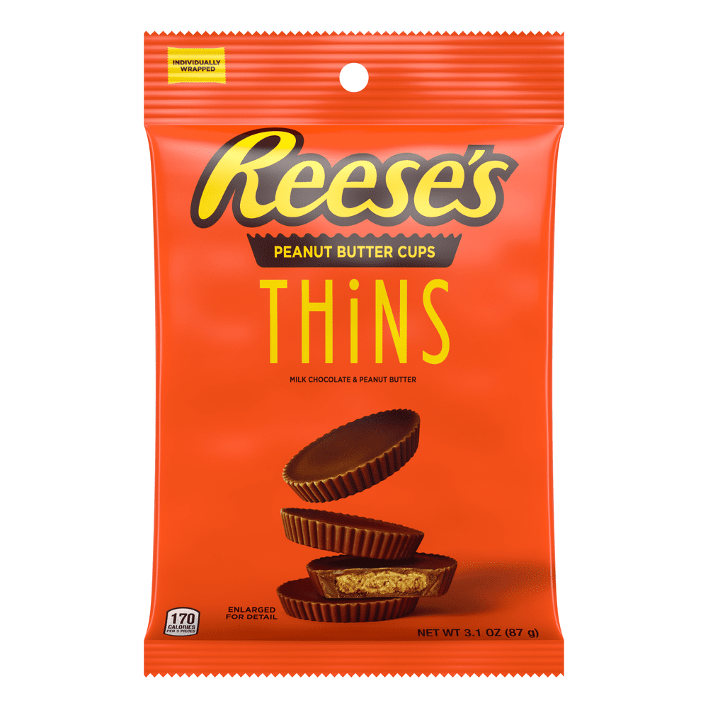REESE'S MINI PEANUT BUTTER THINS PEG - My American Shop