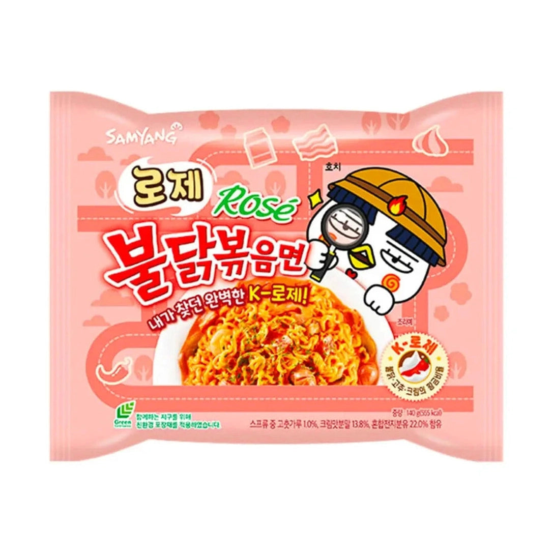 Samyang Ramen Hot Chicken Buldak Rosé : ramen coréen épicé sauce rose crémeuse fromage
